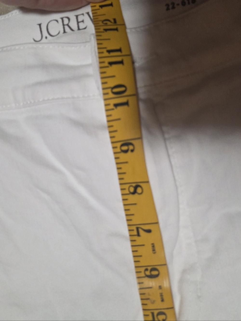 J Crew High Rise Wide Leg Denim Trouser White Size 32 Petite - Picture 10 of 10